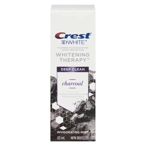 Picture of CREST 3D WHITE WHITENING THERAPY TOOTHPASTE - CHARCOAL DEEP CLEAN 63ML