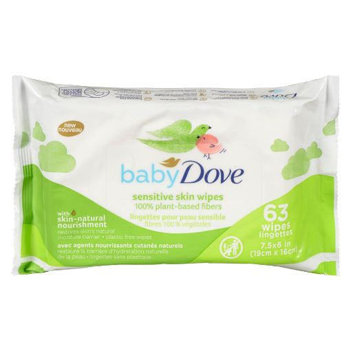 Picture of DOVE BABY WIPES - FRAGRANCE FREE 63S