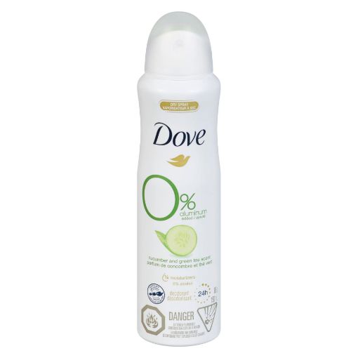 Picture of DOVE GO FRESH 0% ALUMINUM - CUCUMBER and GREEN TEA DRY SPRAY 89GR