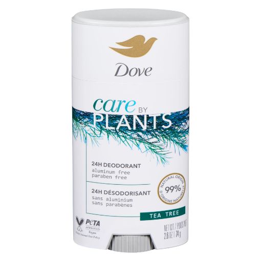 Picture of DOVE CARE BY PLANTS DEODORANT - TEA TREE 74GR