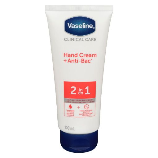 Picture of VASELINE HAND CREAM + ANTI-BACTERIAL 100ML                                 