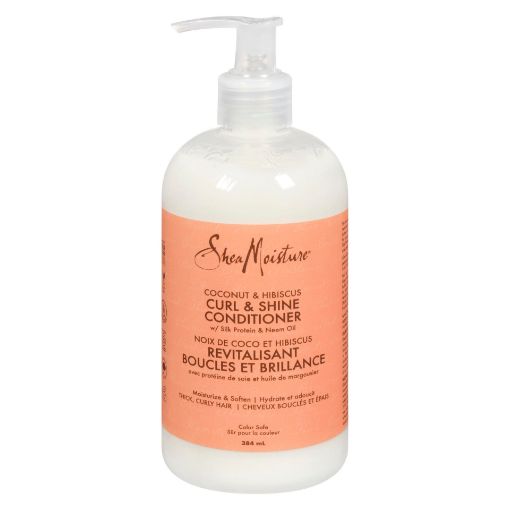Picture of SHEA MOISTURE COCONUT and HIBISCUS CONDITIONER -  CURL + SHINE 384ML