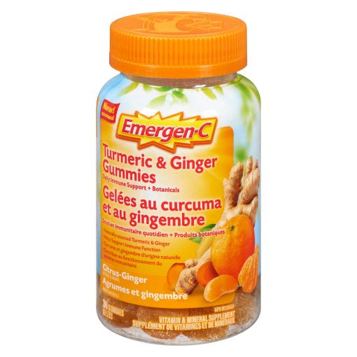 Picture of EMERGEN-C TUMERIC and GINGER GUMMIES 36S