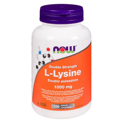 Picture of NOW L-LYSINE 1000MG 100S                      