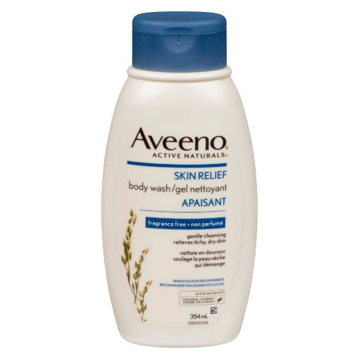 Picture of AVEENO BODY WASH - SKIN RELIEF - FRAGRANCE FREE 354ML                      