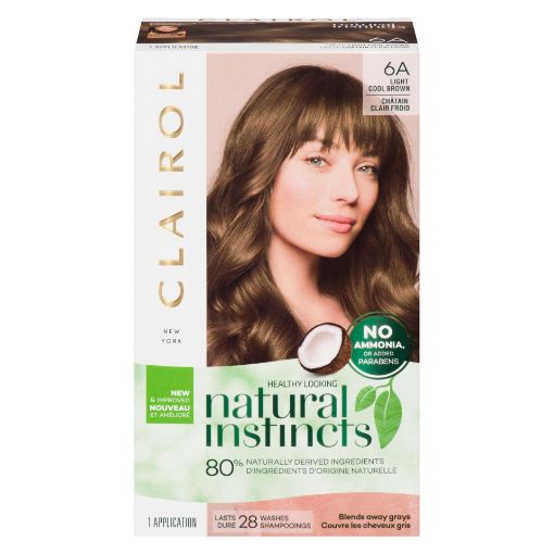 Picture of CLAIROL NATURAL INSTINCTS HAIR COLOUR - 6A LIGHT COOL BROWN - TWEED