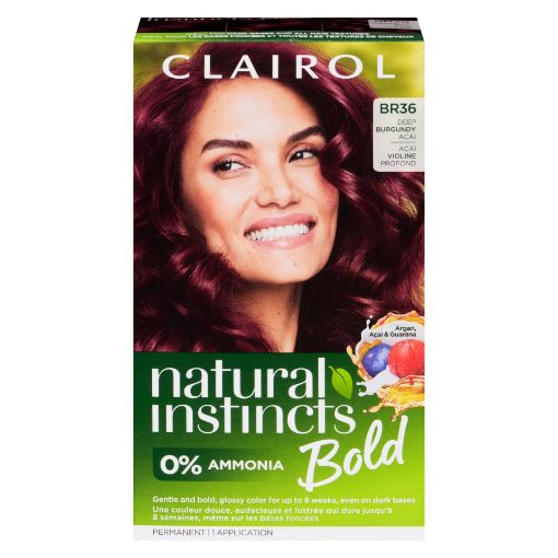Picture of CLAIROL NATURAL INSTINCTS BOLD HAIR COLOUR - BR26 DEEP BURGUNDY ACAI