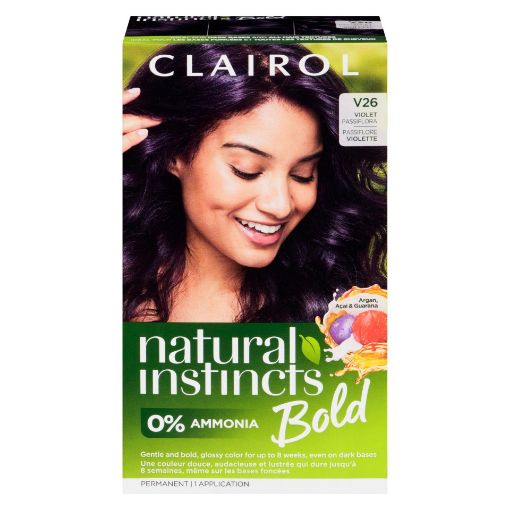 Picture of CLAIROL NATURAL INSTINCTS BOLD HAIR COLOUR - V26 VIOLET PASSIFLORA