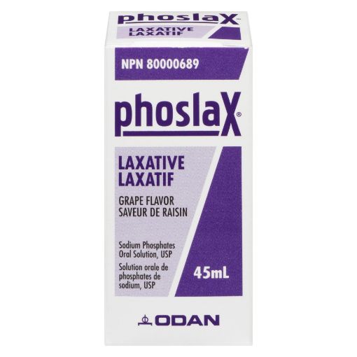 Picture of PHOSLAX LAXATIVE - GRAPE FLAVOUR 45ML