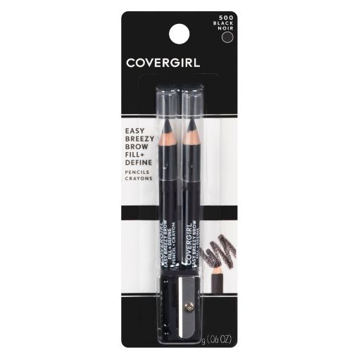 Picture of COVERGIRL EASY BREEZY BROW FILL and DEFINE PENCIL - MIDNIGHT BLACK