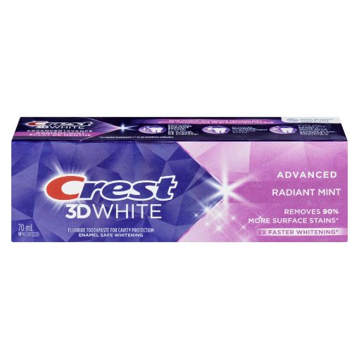 Picture of CREST 3D WHITE ADVANCED TOOTHPASTE - RADIANT MINT 70ML
