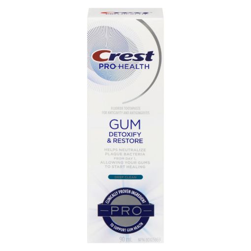 Picture of CREST PRO-HEALTH GUM DETOXIFY and RESTORE PRO TOOTHPASTE - DEEP CLEAN 90ML