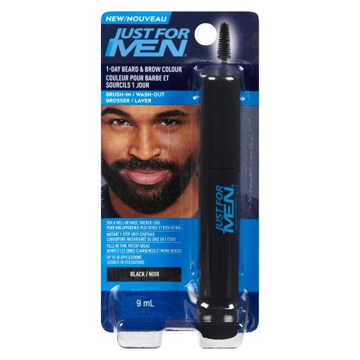 Picture of JUST FOR MEN 1 DAY BEARD and BROW COLOUR BLACK 9ML