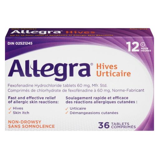 Picture of ALLEGRA HIVES 60MG 36S