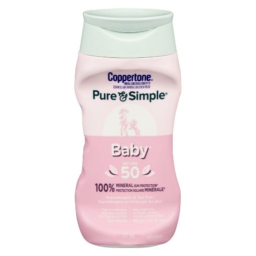 Picture of COPPERTONE WATERBABIES PURE and SIMPLE LOTION SPF50 177ML