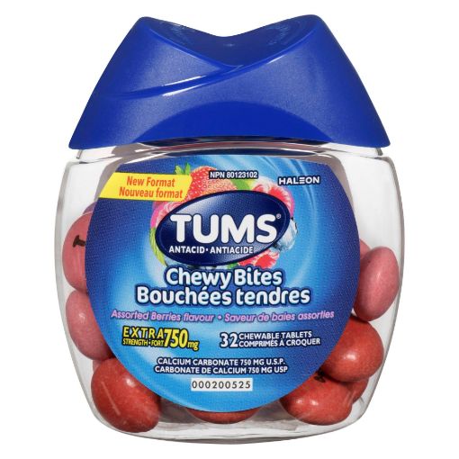 Picture of TUMS CHEWY BITES - ASSORTED BERRY 32S