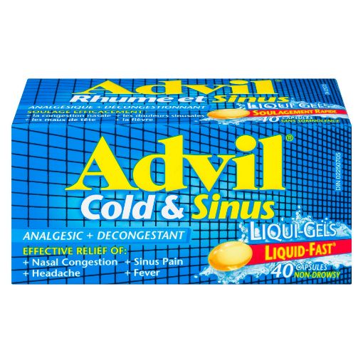 Picture of ADVIL COLD and SINUS LIQUI-GELS 40S