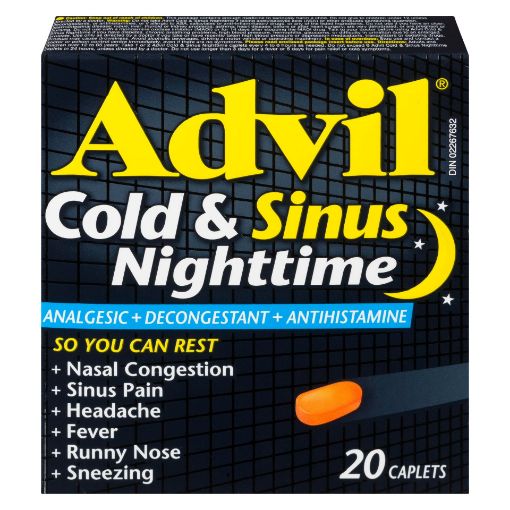 Picture of ADVIL COLD and SINUS NIGHTTIME 20S