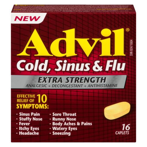 Picture of ADVIL COLD, SINUS and FLU - EXTRA STRENGTH 16S
