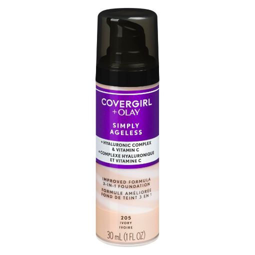 Picture of COVERGIRL+OLAY SIMPLY AGELESS 3N1 FOUNDATION - IVORY 30ML                  
