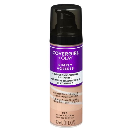 Picture of COVERGIRL+OLAY SIMPLY AGELESS 3N1 FOUNDATION - CREAMY NATURAL 30ML         