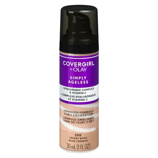 Picture of COVERGIRL+OLAY SIMPLY AGELESS 3N1 FOUNDATION - CREAMY BEIGE 30ML           