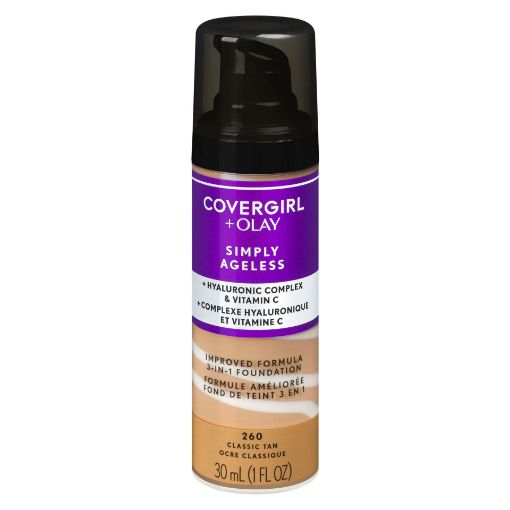 Picture of COVERGIRL+OLAY SIMPLY AGELESS 3N1 FOUNDATION - CLASSIC TAN 30ML            
