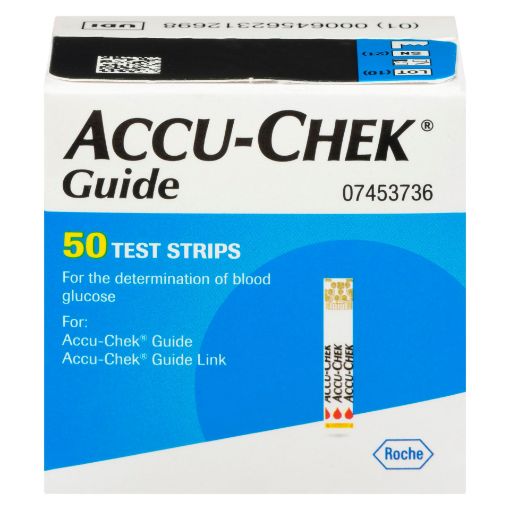 Picture of ACCU CHEK GUIDE TEST STRIPS 50S