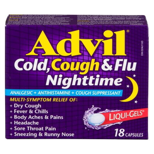 Picture of ADVIL COLD COUGH and FLU - NIGHTTIME 18S