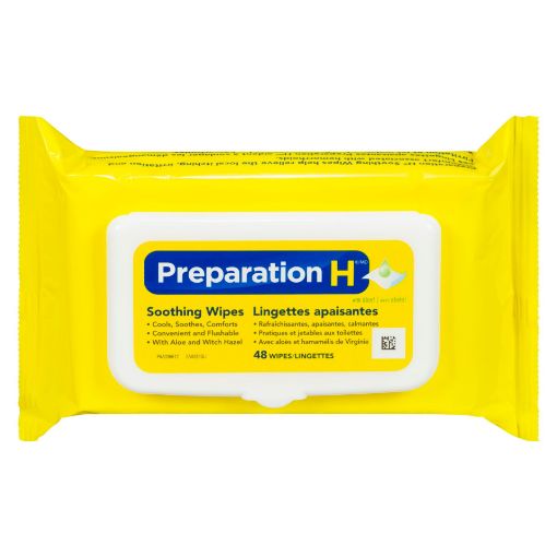 Picture of PREPARATION H SOOTHING WIPES 48S                                           