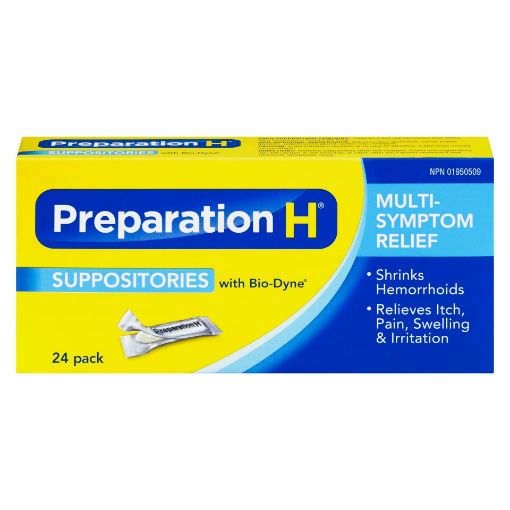Picture of PREPARATION H SUPPOSITORIES 24S                                            