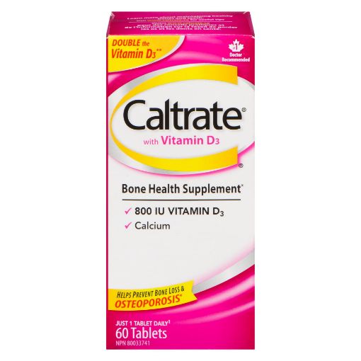 Picture of CALTRATE W/VIT D TABLET 600MG 60S                                          