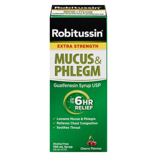 Picture of ROBITUSSIN EXTRA STRENGTH MUCUS and PHLEGM 100ML