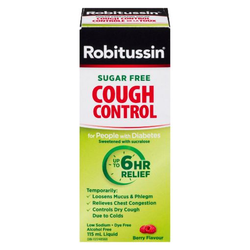 Picture of ROBITUSSIN SYRUP - FOR PEOPLE W/DIABETES 115ML                             