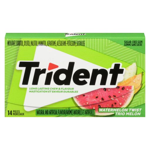 Picture of TRIDENT GUM - WATERMELON - SLAB 14S                                        