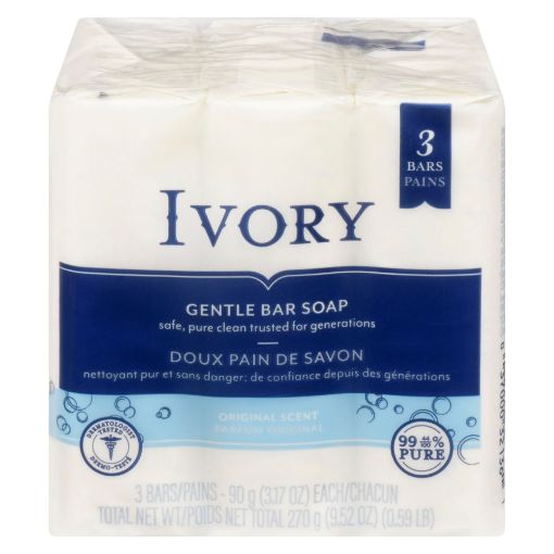 Picture of IVORY BAR SOAP 3X90GR                                                      