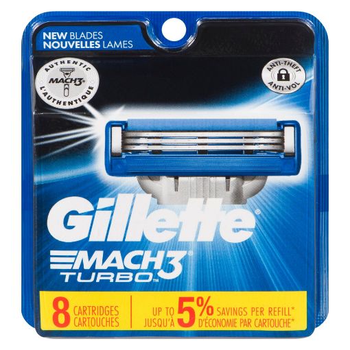 Picture of GILLETTE MACH 3 BLADES - TURBO  8S                                         