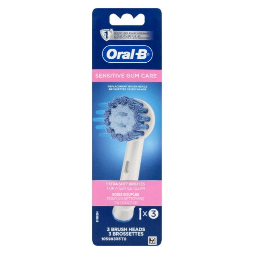 Picture of ORAL-B SENSITIVE CLEAN REPLACEMENT BRUSH HEADS 3S                          
