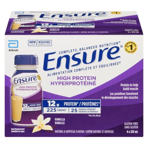 Picture of ENSURE HIGH PROTEIN - VANILLA 6X235ML                                      