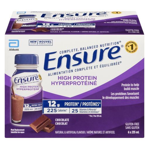 Picture of ENSURE HIGH PROTEIN - CHOCOLATE 6X235ML                                    