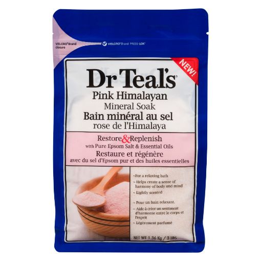 Picture of DR. TEALS PINK HIMALAYAN MINERAL SOAK 1.36KG                               