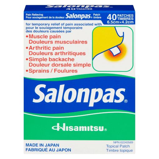 Picture of SALONPAS PAIN RELIEVING PATCH 40S