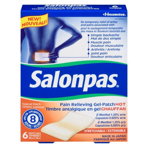 Picture of SALONPAS PAIN RELIEVING GEL PATCH - HOT 6S