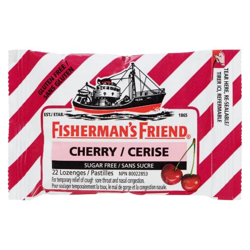 Picture of FISHERMANS FRIEND LOZENGES - CHERRY - SUCROSE FREE 22S                     