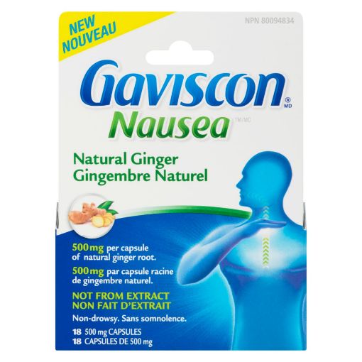 Picture of GAVISCON NAUSEA NATURAL GINGER 18S