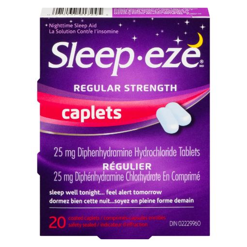 Picture of SLEEP-EZE REGULAR STRENGTH CAPLETS 20S                                     