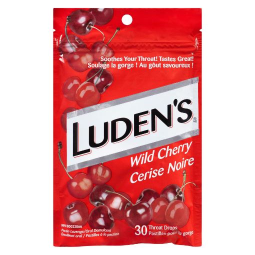 Picture of LUDENS THROAT DROPS - WILD CHERRY 30S                                      