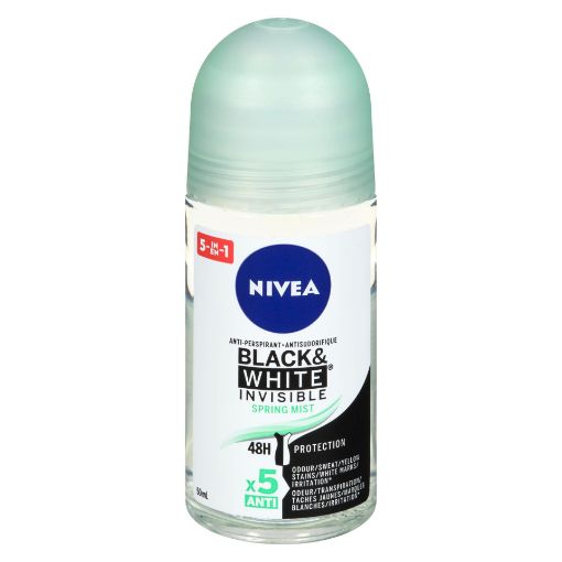 Picture of NIVEA BLACK and WHITE INVISIBLE FRESH ANTIPERSPIRANT DEO ROLL ON 50ML