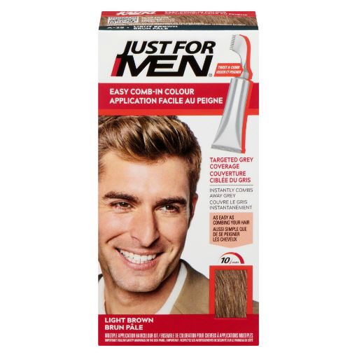 Picture of JUST FOR MEN EASY COMB-IN COLOUR - LIGHT BROWN A-25                        