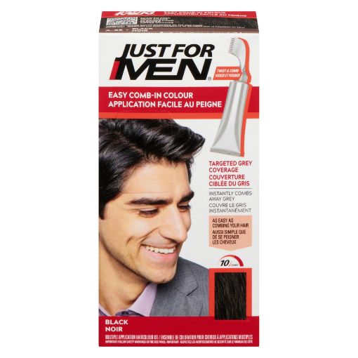 Picture of JUST FOR MEN EASY COMB-IN COLOUR - BLACK A-55                              